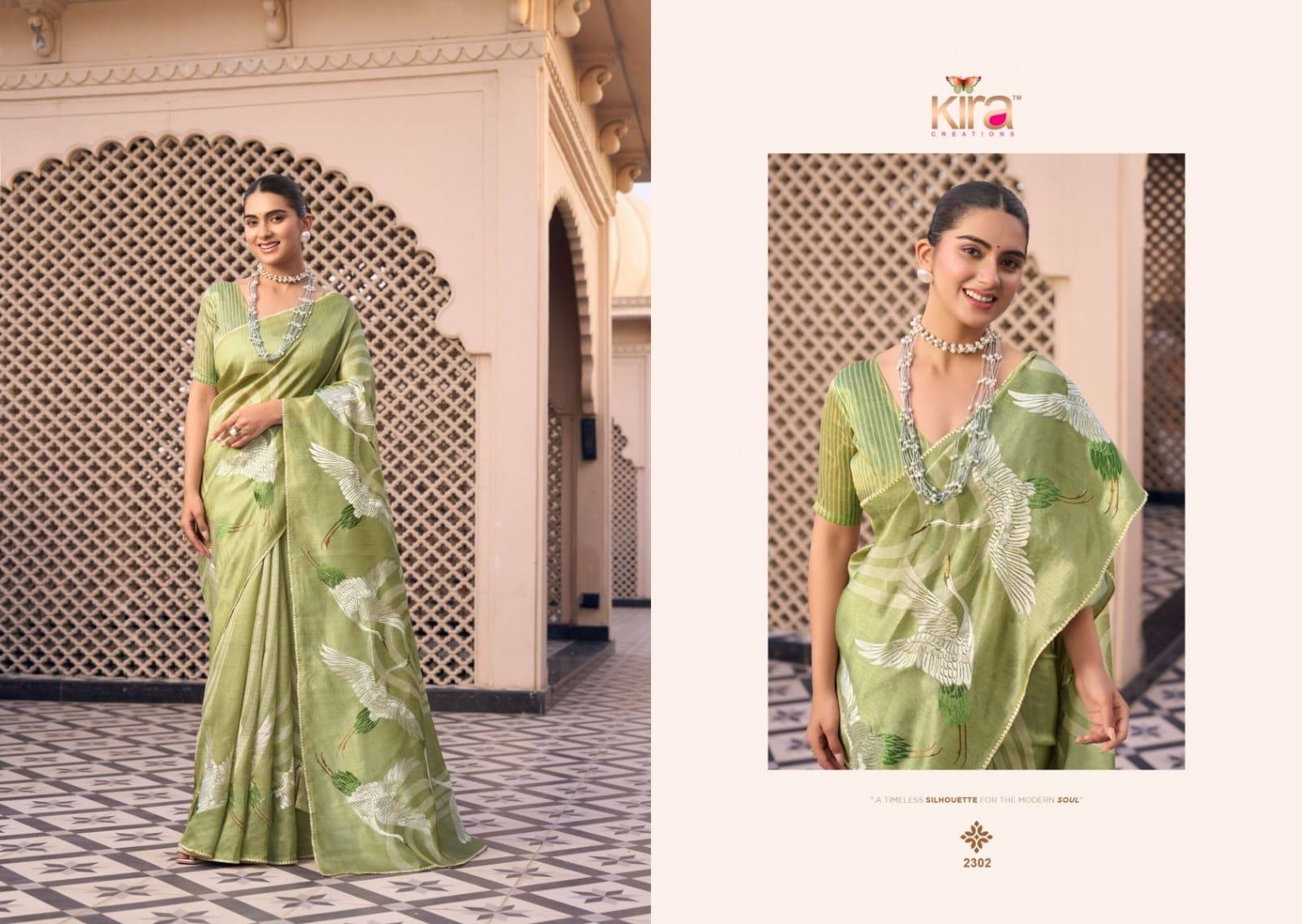 KATHA By KIRA 2301 to 2304 Series Indian Traditional Bridal Wear Collection Beautiful Stylish Fancy Colorful Party Wear & Occasional Wear Silk Sarees At Wholesale Price